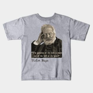 Victor Hugo Portrait and Quote Kids T-Shirt